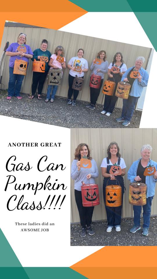 Gas Can Pumpkin Class
