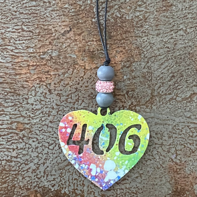 406 Heart Car Charm