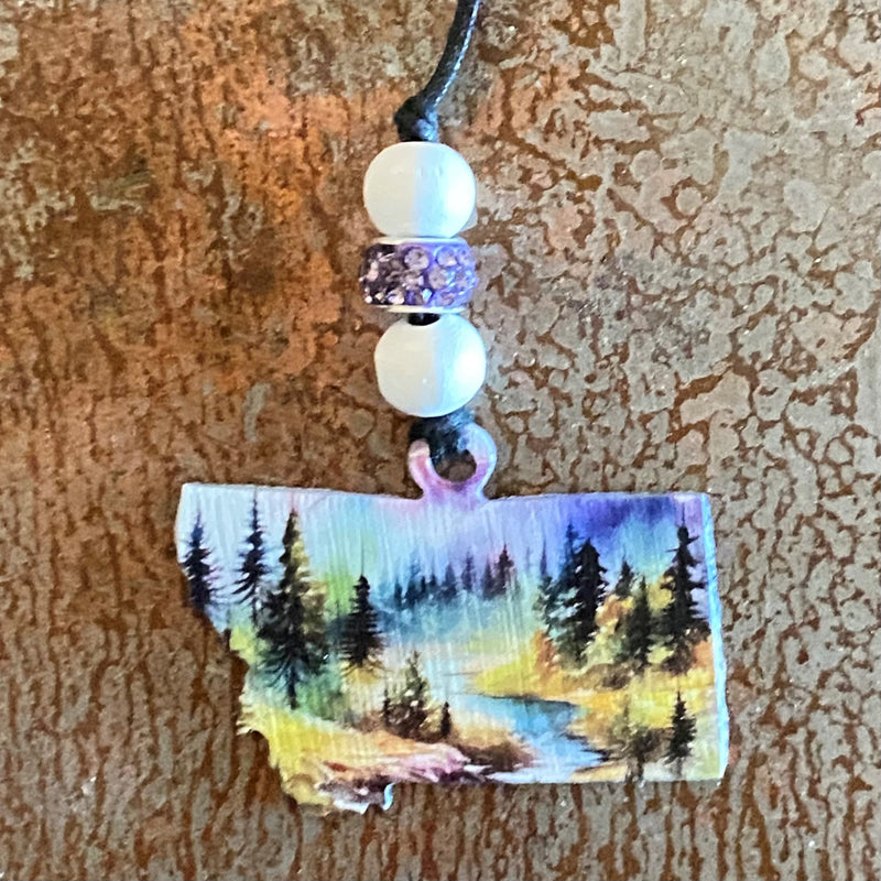 Montana Scenery Car Charm