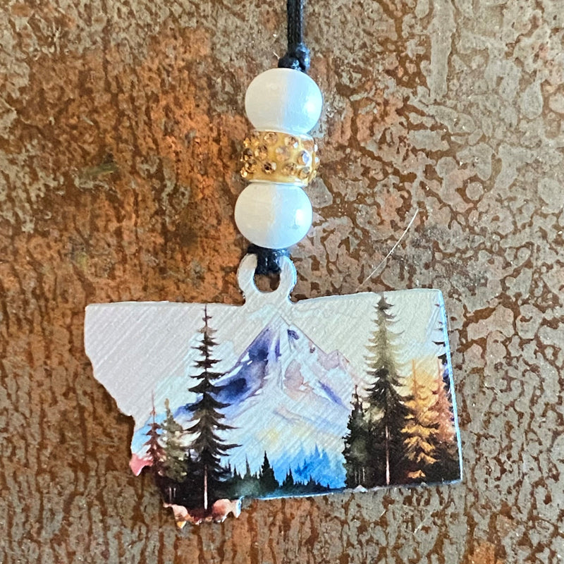 Montana Scenery Car Charm