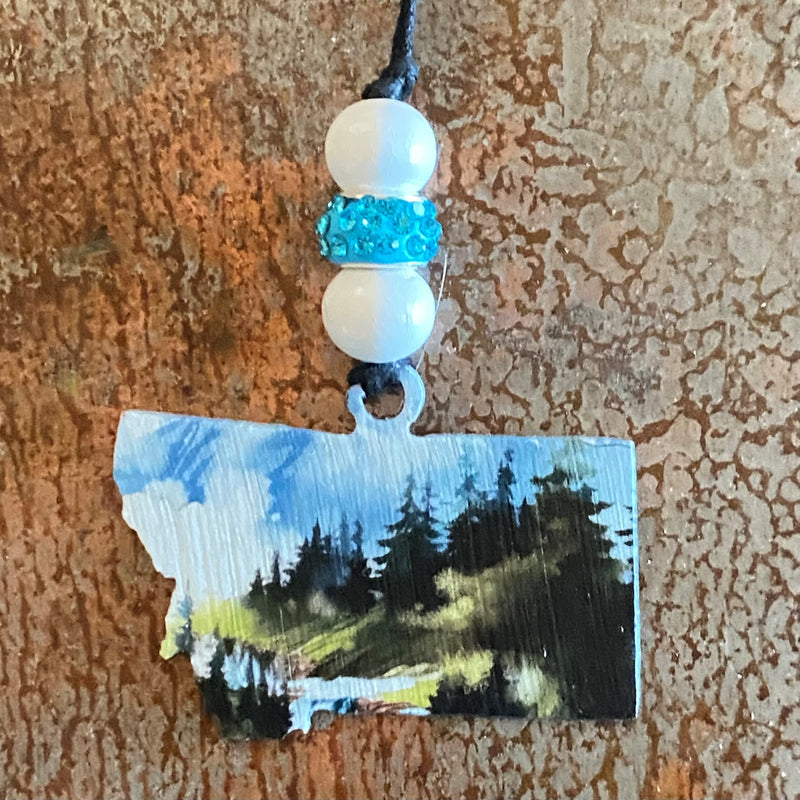 Montana Scenery Car Charm