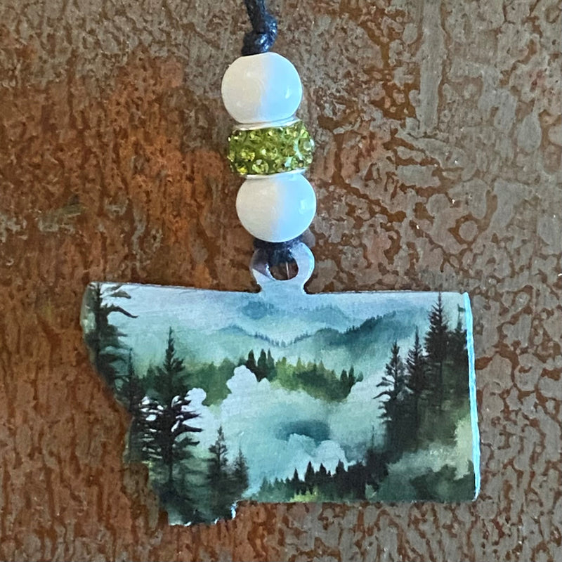 Montana Scenery Car Charm