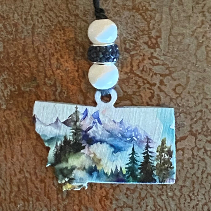 Montana Scenery Car Charm