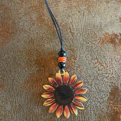 Sunflower Car Charm