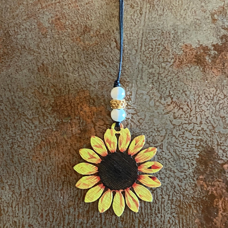 Sunflower Car Charm