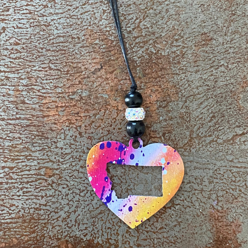 Heart Montana Car Charm