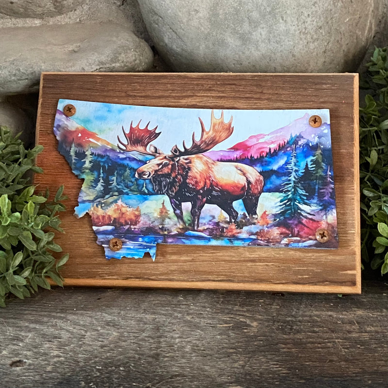 Montana Moose Plaque