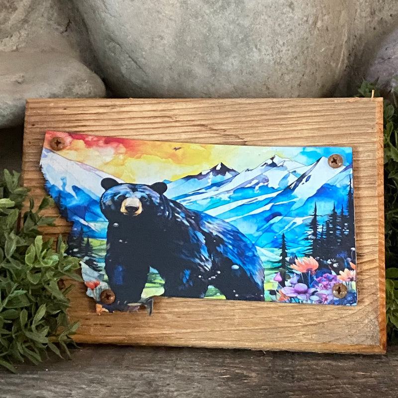 Montana Black Bear Plaque