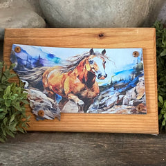 Montana Horse Plaque