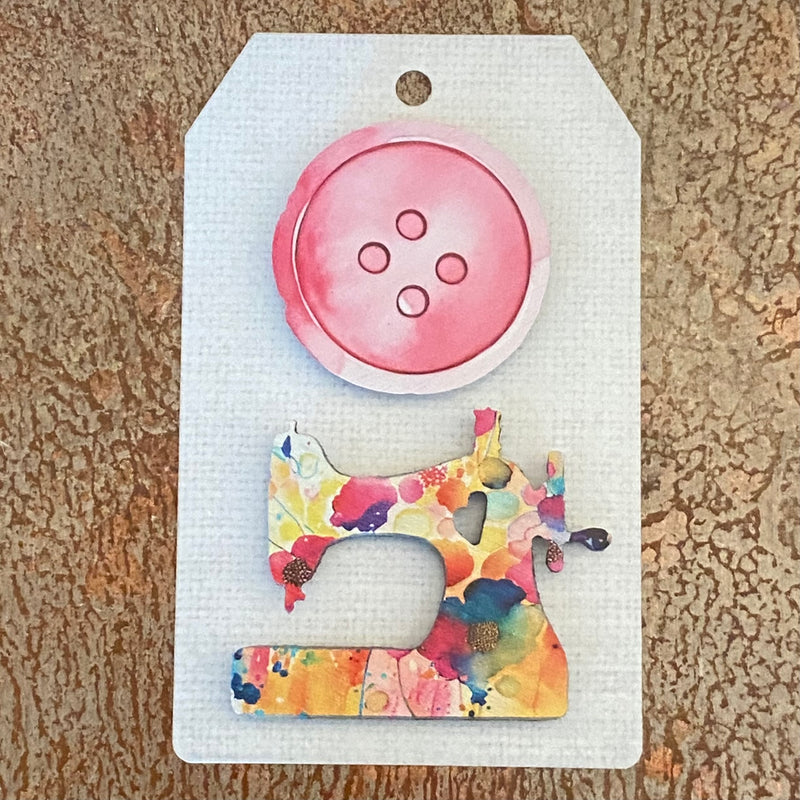 Sew Machine/Button Mini Magnets