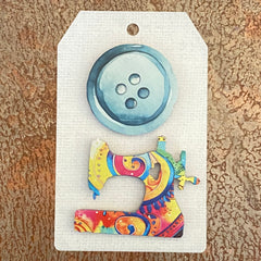 Sew Machine/Button Mini Magnets