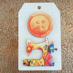 Sew Machine/Button Mini Magnets