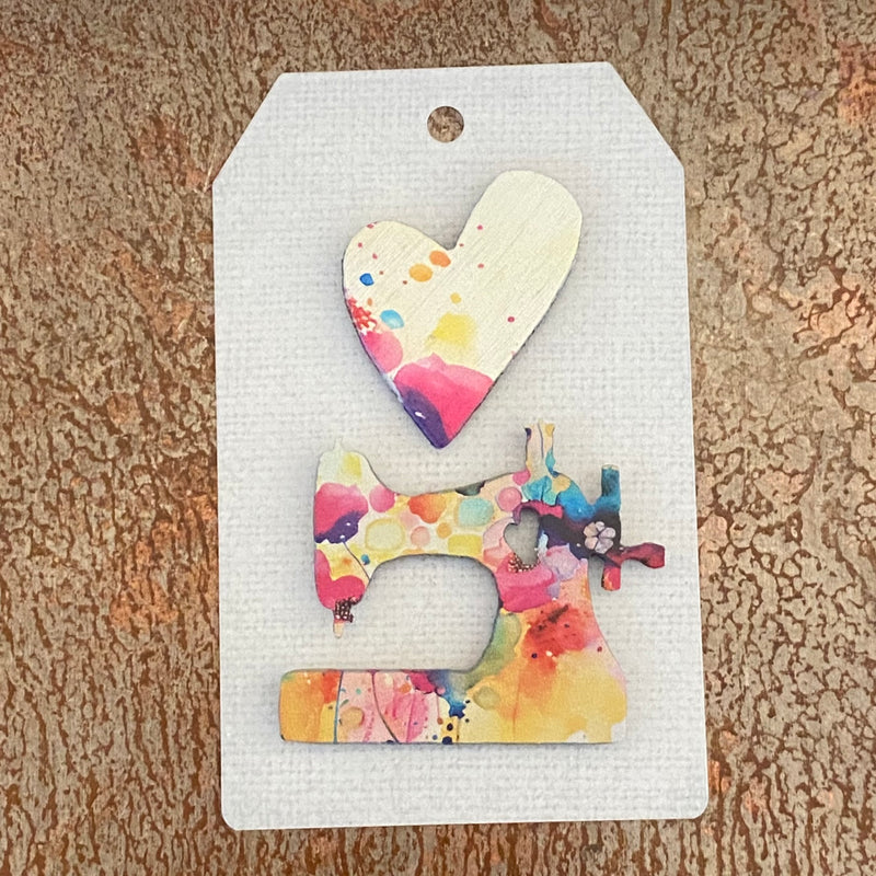 Sew Machine / Heart Mini Magnets