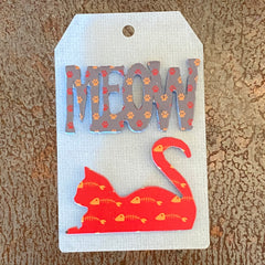 Cat Laying / Meow Mini Magnet