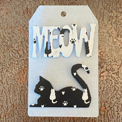 Cat Laying / Meow Mini Magnet