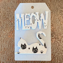 Cat Laying / Meow Mini Magnet