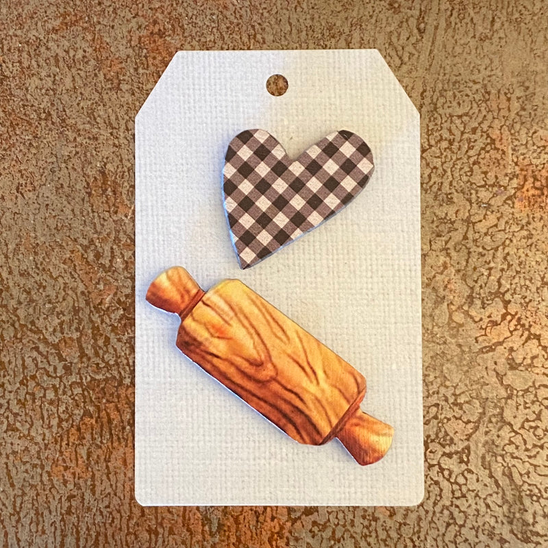 Rolling Pin / Heart Mini Magnet