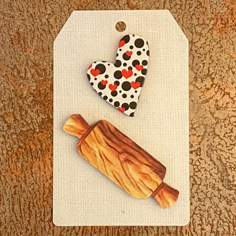 Rolling Pin / Heart Mini Magnet