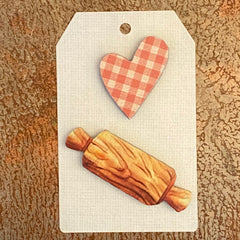 Rolling Pin / Heart Mini Magnet