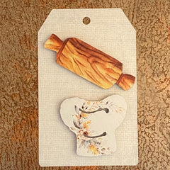 Rolling Pin / Chef Hat Mini Magnet