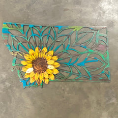 Montana Filigree with 3D Sunflower