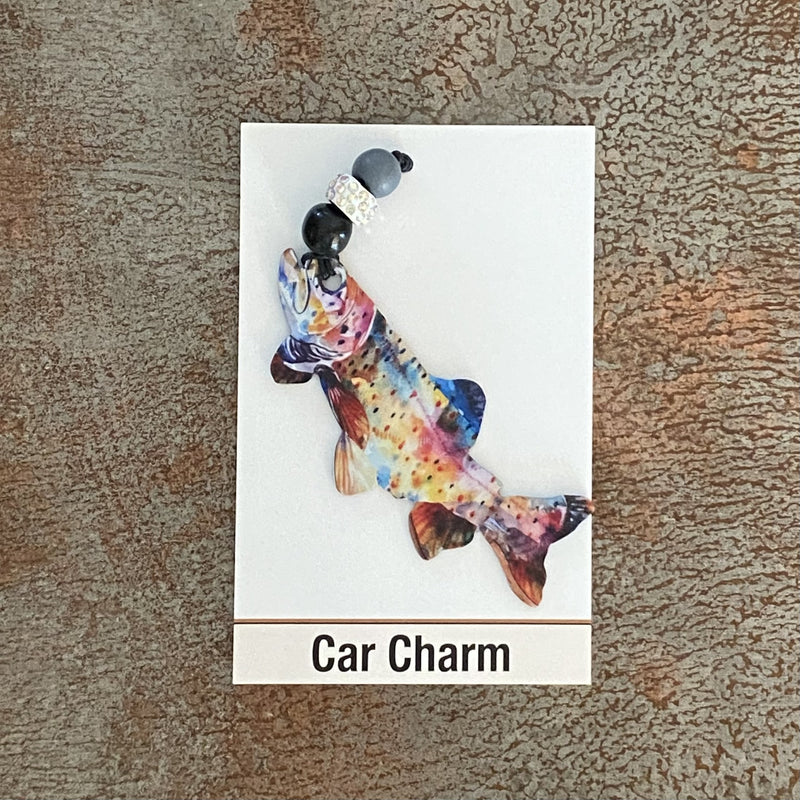 Trout Car Charm