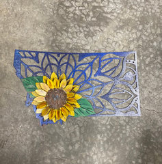 Montana Filigree with 3D Sunflower