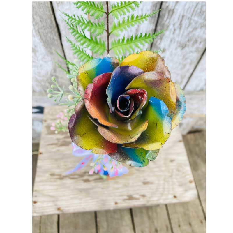 Seamless Rinestone Rust Roses Image Rose Single Stem | Cut-N-Rust
