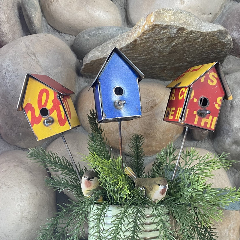 Bird House Planter Stake