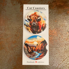 WYO Buffalo Car Coaster