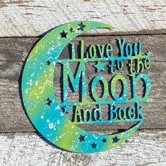 I Love You to the Moon & Back Wall Art