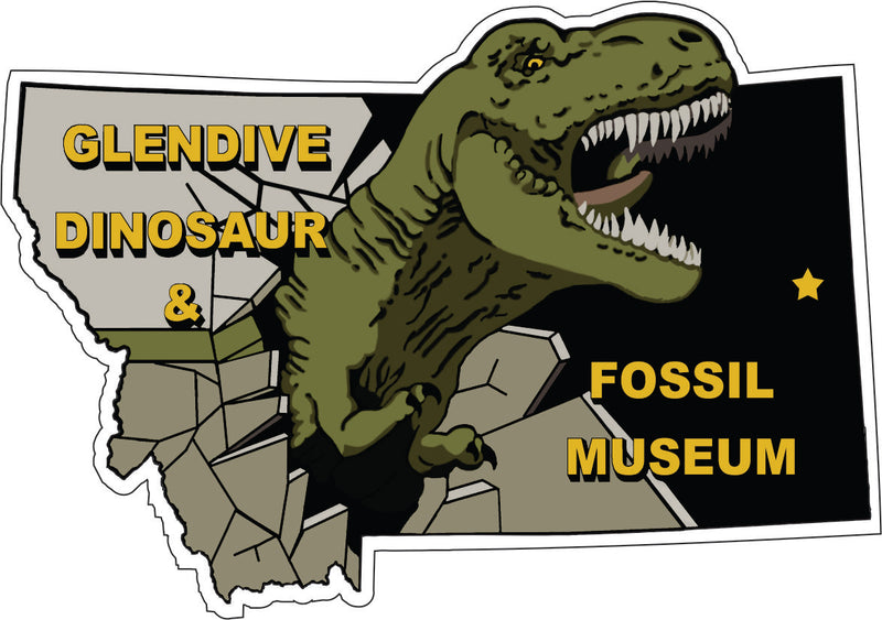 Logo Magnet - Glendive Dinosaur Museum