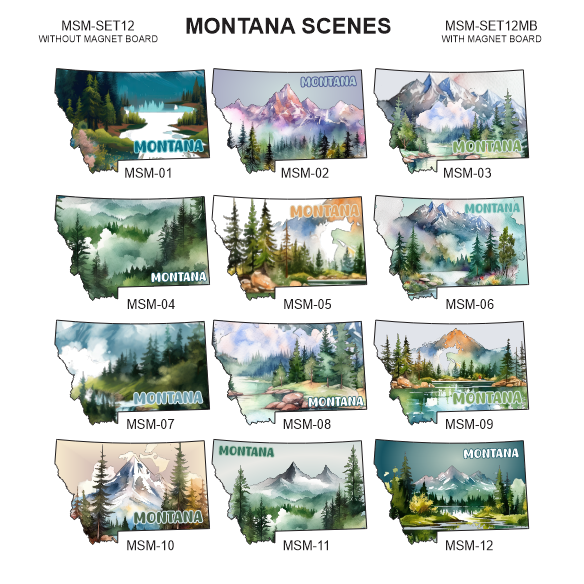 Montana Scenes Magnet Board Set