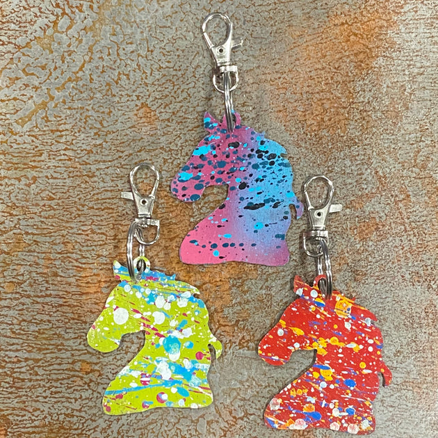 Horse Head Keychain | Cut-N-Rust