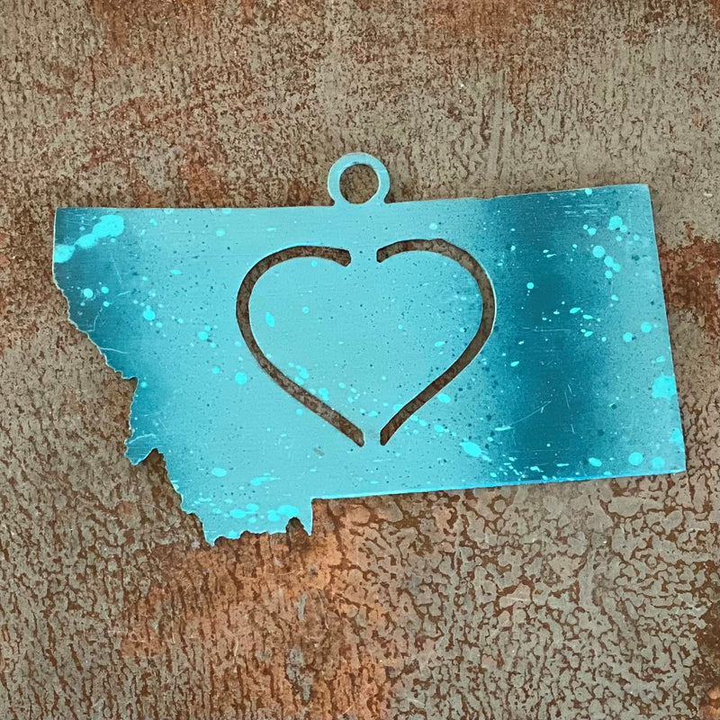 Montana Swirl Heart Ornament
