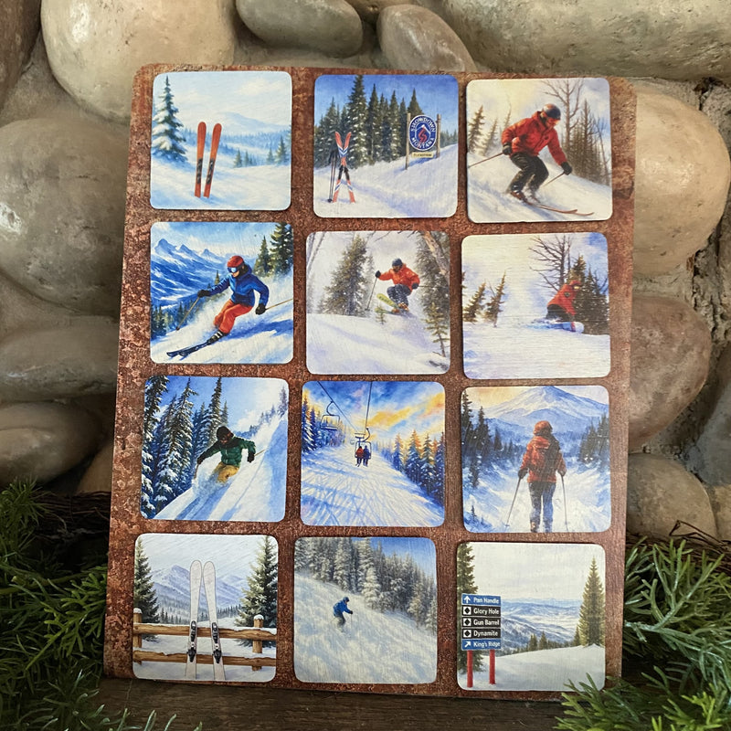 Skiing Magnet Set