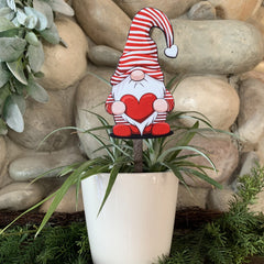 Valentine Gnome Plant Stake