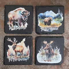 Wildlife Slate Coaster Set