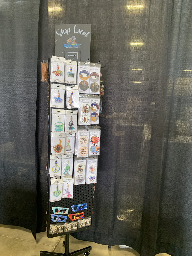 3-Sided Metal Spinner Display Rack