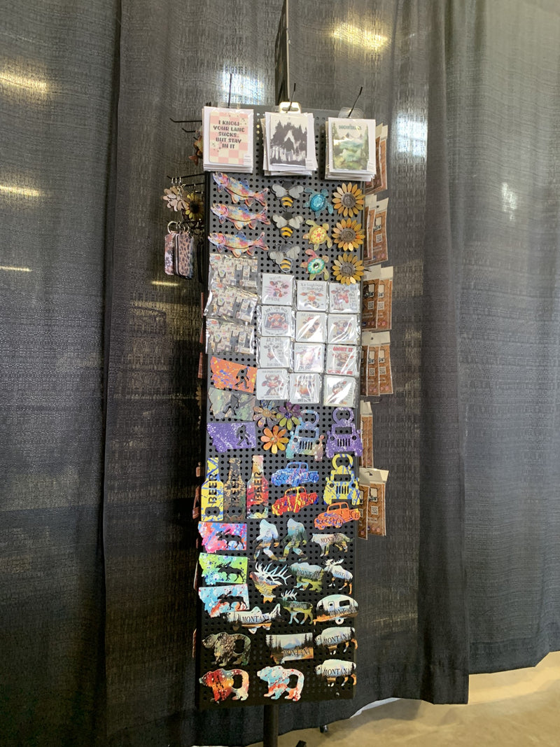 3-Sided Metal Spinner Display Rack
