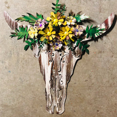 Bull Skull Floral