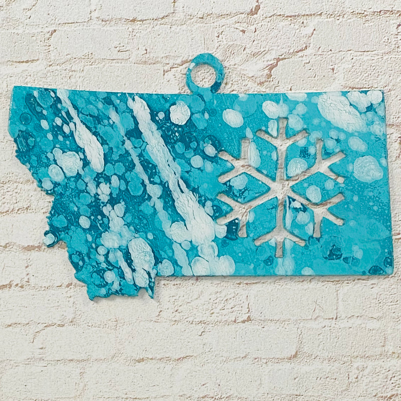 Montana Snowflake Ornament
