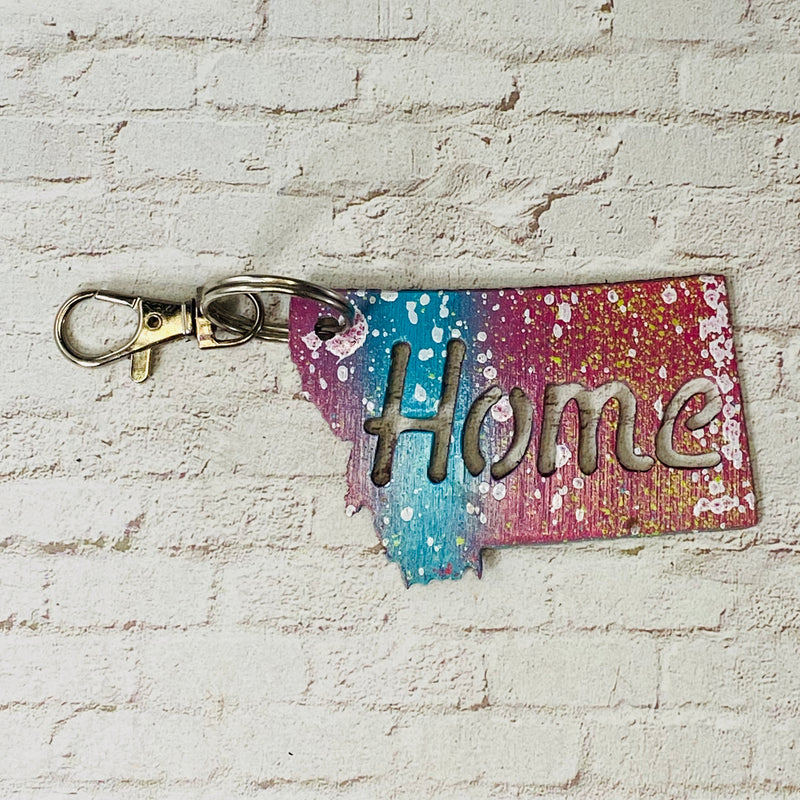 Montana Home Keychain