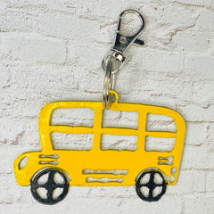 School Bus Keychain