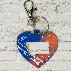 Heart Montana Keychain