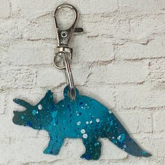 Triceratops Keychain