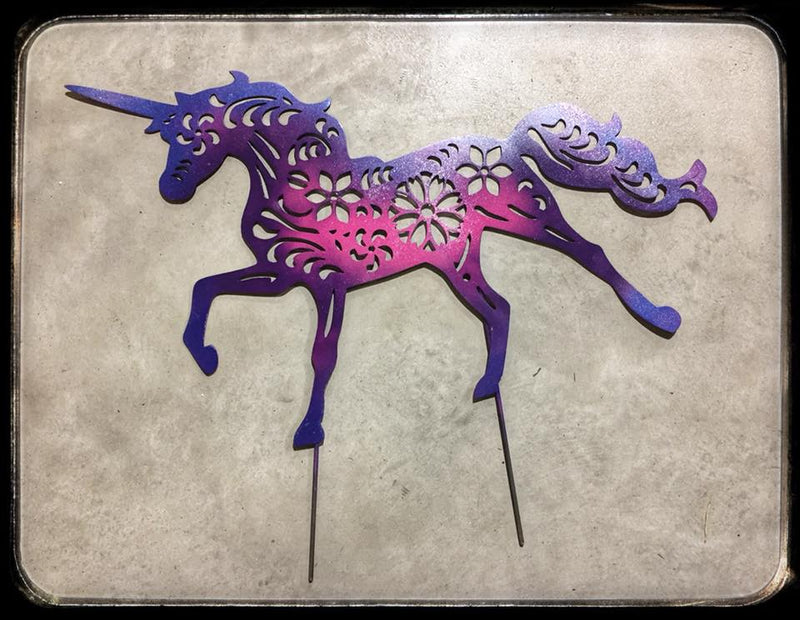 Filigree Unicorn Yard ornament