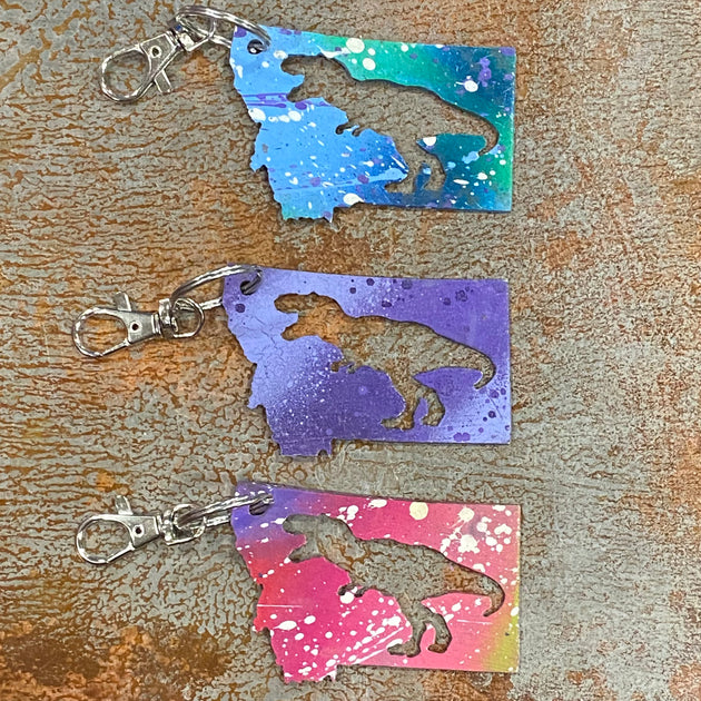Montana T-Rex Keychain | Cut-N-Rust