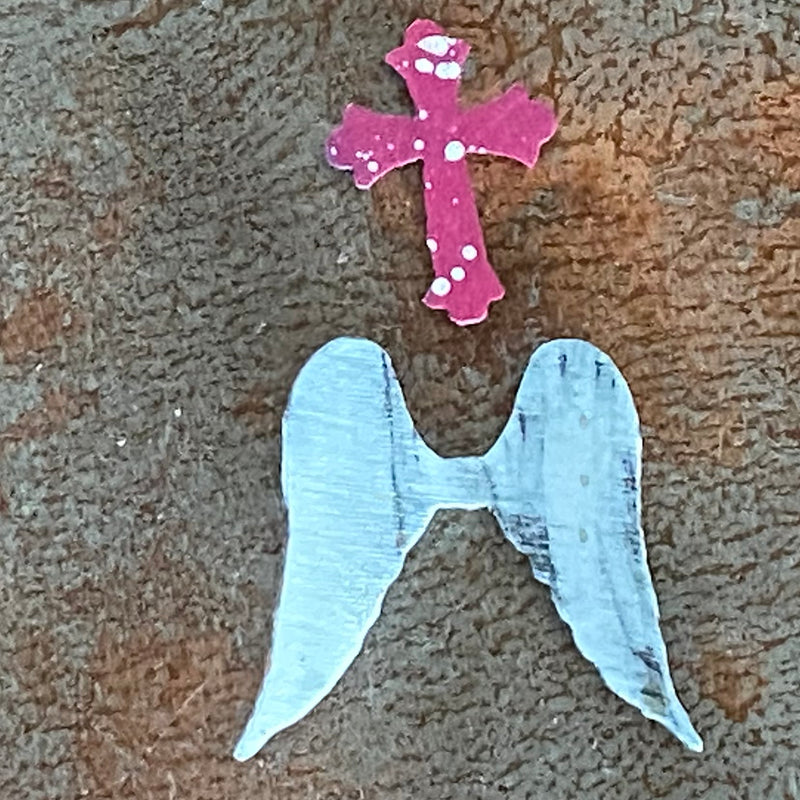 Angel Wings/Cross Mini Magnet
