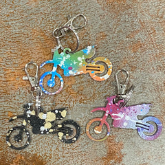 Dirt Bike Keychain